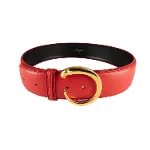 Red Leather Cartier Belt