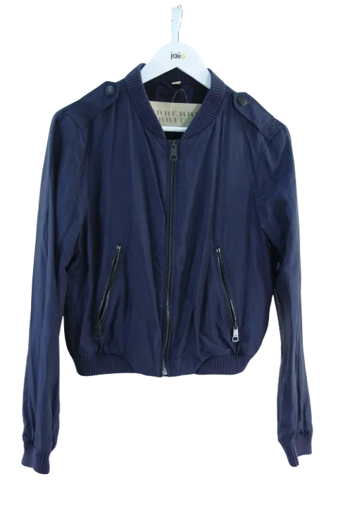 Blue Cotton Burberry Jacket
