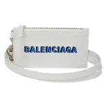 White Leather Balenciaga Wallet