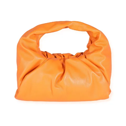Orange Leather Bottega Veneta The Pouch