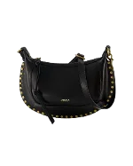 Black Leather Isabel Marant Crossbody Bag