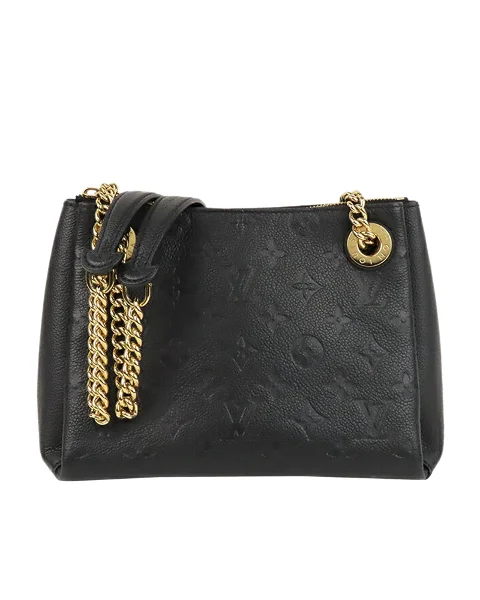 Black Leather Louis Vuitton Shoulder Bags