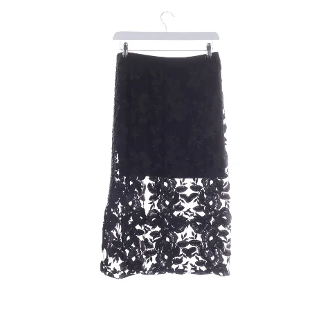 Black Polyester Twinset Skirt