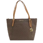 Brown Canvas Michael Kors Tote