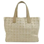 Beige Nylon Chanel Tote