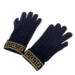 Black Fabric Gucci Gloves