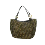 Brown Canvas Fendi Tote