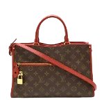 Red Canvas Louis Vuitton Popincourt