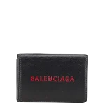 Black Leather Balenciaga Wallet