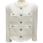 White Cotton Veronica Beard Jacket