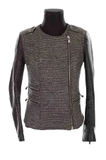 Grey Wool Maje Jacket