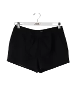 Black Polyester Maje Shorts