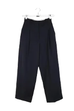 Blue Polyester Sandro Pants