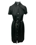 Black Fabric Marella Dress