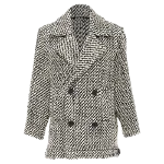 Grey Wool Uves Saint Laurent Coat