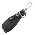 Black Canvas Prada Key Holder