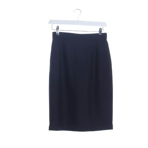 Navy Wool Windsor Skirt
