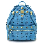 Blue Plastic MCM Backpack