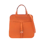 Orange Leather Hermès Handbag