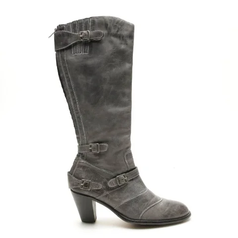 Grey Leather Belstaff Boots