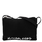 Black Canvas Michael Kors Crossbody Bag