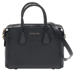 Black Leather Michael Kors Handbag