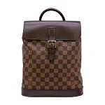 Brown Canvas Louis Vuitton Soho Backpack