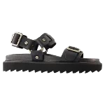 Black Leather Acne Studios Sandals