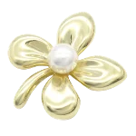 Gold Yellow Gold Mikimoto Brooch