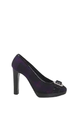 Purple Leather Jean Paul Gaultier Heel