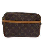 Brown Canvas Louis Vuitton Compiegne