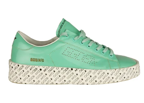 Green Leather Golden Goose Sneakers