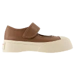 Brown Leather Marni Sneakers