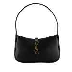 Black Leather Yves Saint Laurent Shoulder Bag