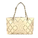 Beige Fabric Chanel Sports CC Logo