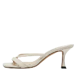 White Leather Jimmy Choo Sandals