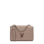 Beige Leather Louis Vuitton MyLockMe