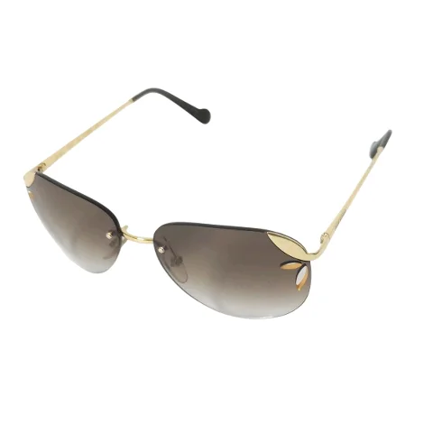 Gold Metal Louis Vuitton Sunglasses