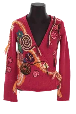 Red Cotton Kenzo Cardigan