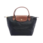 Black Canvas Longchamp Handbag