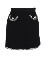 Black Wool Alessandra Rich Skirt