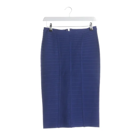 Blue Viscose Hervé Léger Skirt