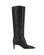 Black Leather Paris Texas Boots