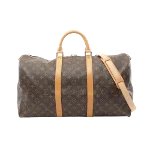 Brown Canvas Louis Vuitton Keepall