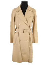 Beige Cotton Burberry Coat