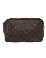 Brown Canvas Louis Vuitton Trousse Toilette