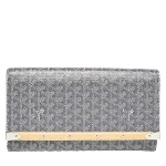 Grey Canvas Goyard Clutch