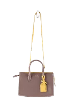 Brown Leather Paule Ka Handbag