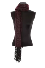 Burgundy Fabric The Kooples Scarf