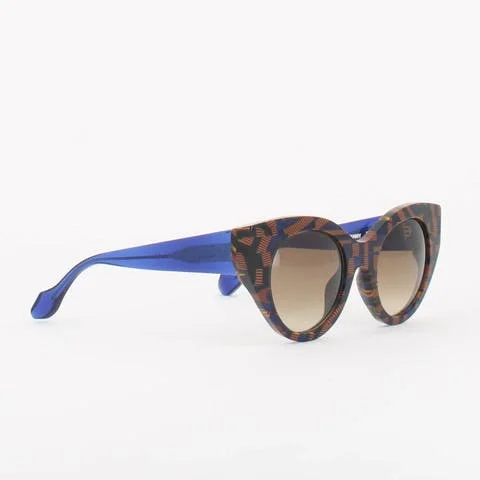 Blue Plastic Fendi Sunglasses